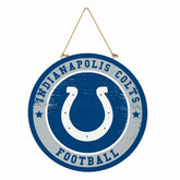 Indianapolis Colts Round Door Décor with Hanging Rope, 18x18, NFL, Home