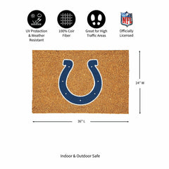 Indianapolis Colts Large Full Color Coir Mat, 36"x24", NFL