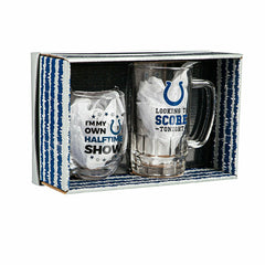 Indianapolis Colts, Stemless 17OZ Wine & Beer 16 OZ Gift Set, NFL
