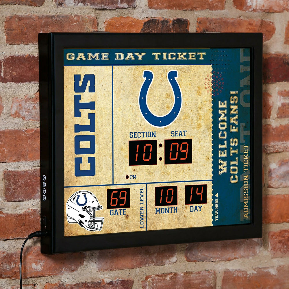 Scoreboard Wall Clock, Indianapolis Colts, NFL, Home