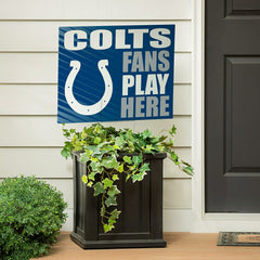 Indianapolis Colts Coroplast Yard Sign "Fans Play Here", NFL, Home