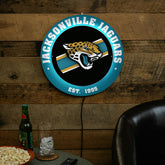 Jacksonville Jaguars, Metal Lite, Round, NFL