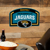 Jacksonville Jaguars USA Embossed Steel Wall Sign, 11" x 17", NFL, Home