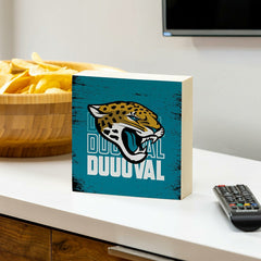 Jacksonville Jaguars Plock, Down Home Fans, 6x6, NFL, Home