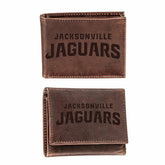 Jacksonville Jaguars, Bi-Fold and Tri-Fold Wallet Gift Set, Brown, NFL, Home