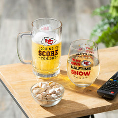 Kansas City Chiefs, Stemless 17OZ Wine & Beer 16 OZ Gift Set, NFL