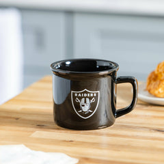 Las Vegas Raiders Ceramic Camp Cup with Enamel Finish, 14oz, NFL