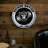 LAS VEGAS RAIDERS, Metal Lite, Round, NFL