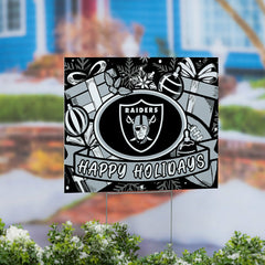 Las Vegas Raiders Coroplast Yard Sign, Holiday, NFL, Home