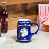 Los Angeles Chargers Ceramic Stein Cup, 24oz, NFL, Home