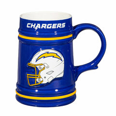 Los Angeles Chargers Ceramic Stein Cup, 24oz, NFL, Home