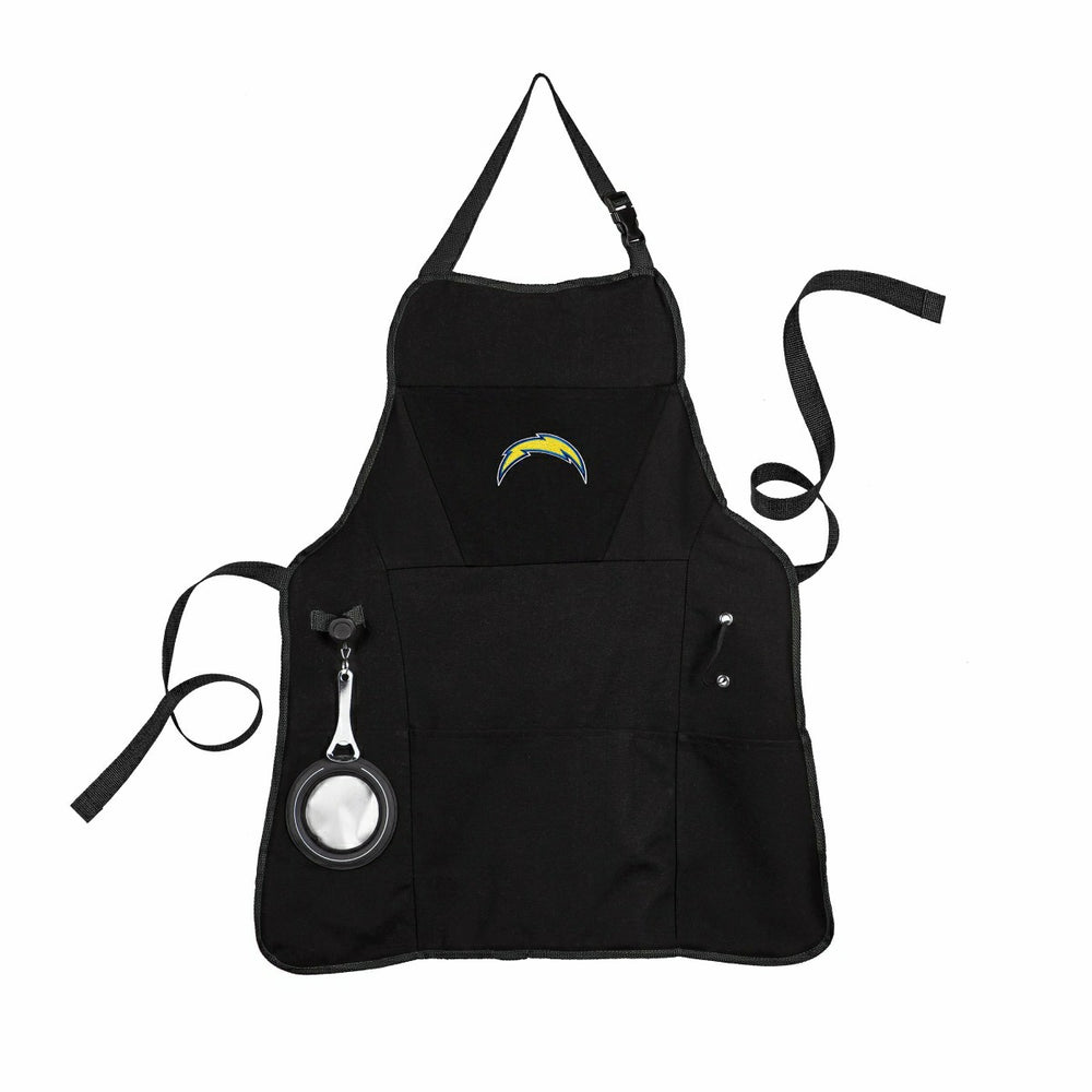 Grill Apron, Black, Los Angeles Chargers, NFL, Home
