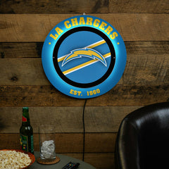 Los Angeles Chargers, Metal Lite, Round, NFL