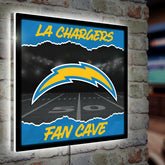 Los Angeles Chargers 23"H x 23"L LED Wall Decor, Edgelite, Square, NFL