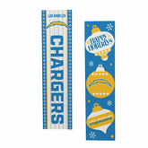 47" Double Sided Leaner, Los Angeles Chargers, Christmas, NFL, Home