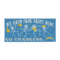 Los Angeles Chargers Flocked Coir Halloween Sassafras Switch Mat, 22"x, NFL