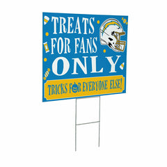 Los Angeles Chargers Yard Sign, Halloween Treats for Fans, NFL, Home