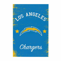 Los Angeles Chargers Wood Wall Sign, 16x24, NFL, Home