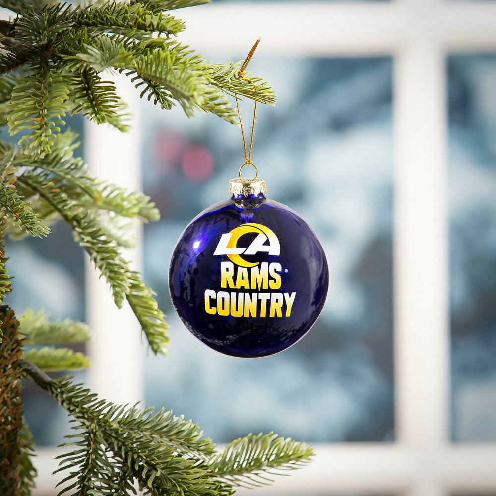Blown Glass Ornament, Los Angeles Rams, NFL, Home