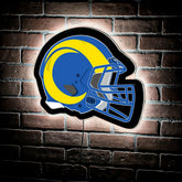 LED Wall Decor, Helmet, Los Angeles Rams, NFL, Home