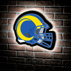 LED Wall Decor, Helmet, Los Angeles Rams, NFL, Home