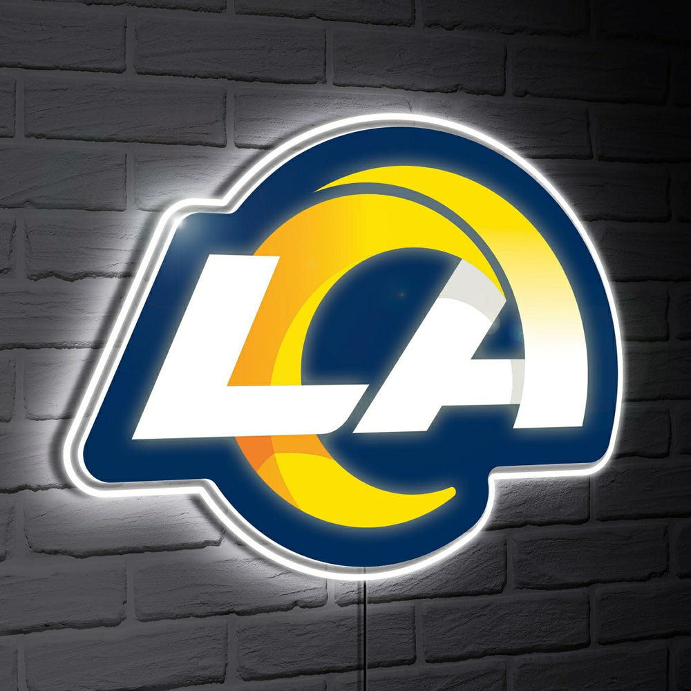 Los Angeles Rams LED Wall Decor, Glazelite, Logo, NFL, Home