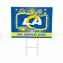 Los Angeles Rams Yard Sign, Patriotic, NFL, Home