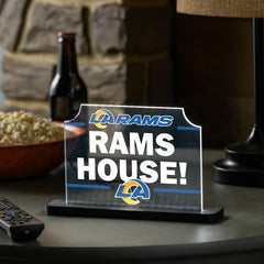 Los Angeles Rams NFL Football Rectangle Desklite LED Decor, NFL, Home