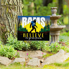Los Angeles Rams Yard Sign, Bigfoot, NFL, Home