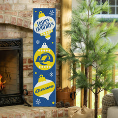 47" Double Sided Leaner, Los Angeles Rams, Christmas, NFL, Home