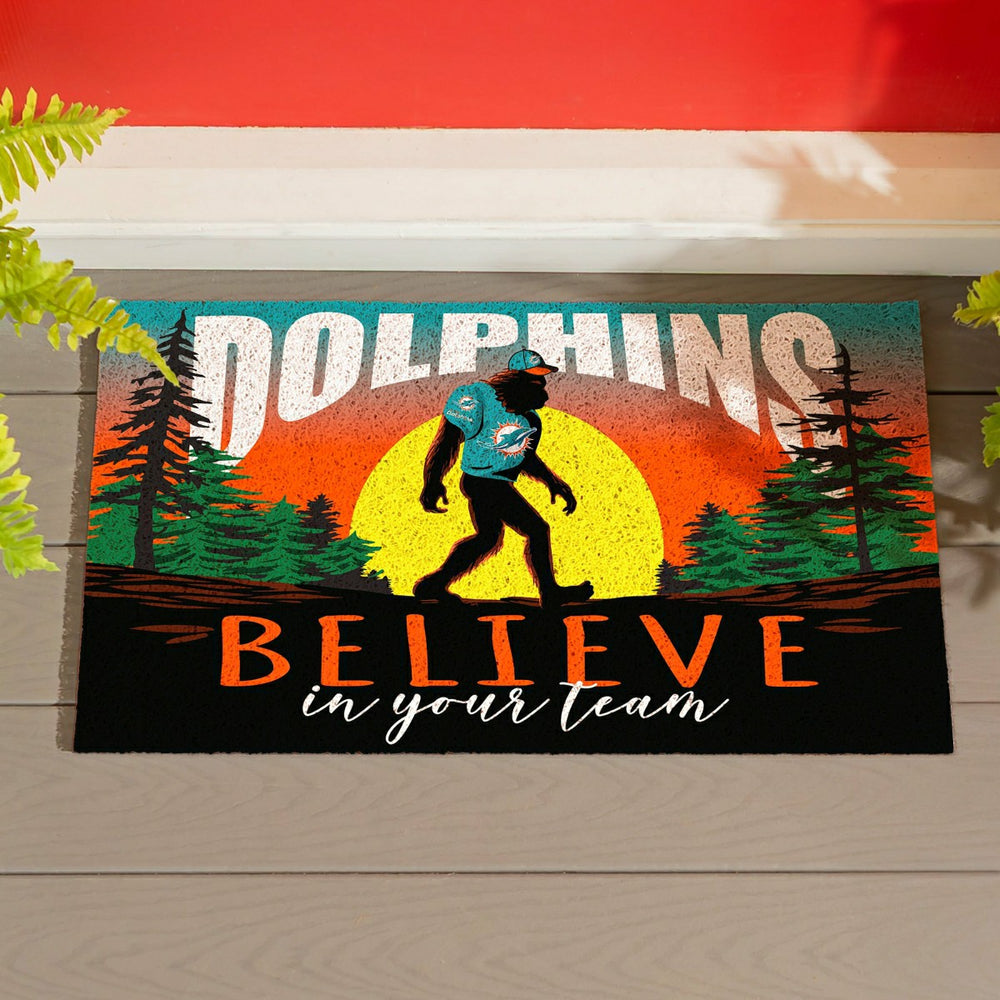 Miami Dolphins Bigfoot PVC Mat, 28"x16", NFL