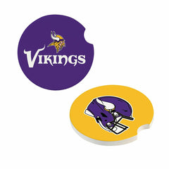 Minnesota Vikings Car Coaster Set, 2pc, NFL