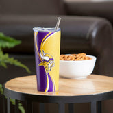 Stainless Steel Tumbler, 20oz, Minnesota Vikings, NFL, Home