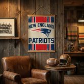 New England Patriots, Canvas Wall Tapestry, Medium, 36x24, NFL, Home
