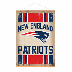 New England Patriots, Canvas Wall Tapestry, Large, 54x36, NFL, Home