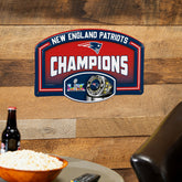 New England Patriots, Super Bowl 60, Ring, USA Embossed Steel Wall Sig, NFL, Home