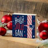 New England Patriots Block, Holiday, 6x6, NFL, Home