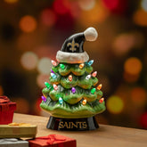 8" LED Ceramic Christmas Tree, New Orleans Saints, NFL, Home