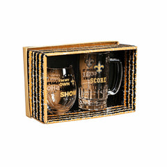 New Orleans Saints, Stemless 17OZ Wine & Beer 16 OZ Gift Set, NFL, Home