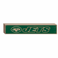 New York Jets Engraved Wood Sign, 3.5" x 18", NFL, Home