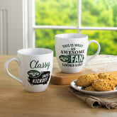 New York Jets, Ceramic Cup O'Java 17oz Gift Set, NFL, Home