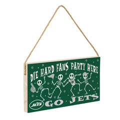 New York Jets Halloween Wood Wall Sign, 6x11, NFL, Home
