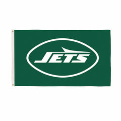 New York Jets Single Sided Flag w/ 2 Grommets, 3'x5', NFL, Home