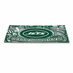 New York Jets Holiday PVC Mat, 28"x16", NFL
