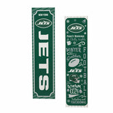 New York Jets Winter Seasonal Double Sided Large Leaner, 46", NFL, Home