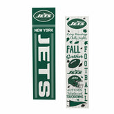 New York Jets Fall Seasonal Double Sided Large Leaner, 46", NFL, Home