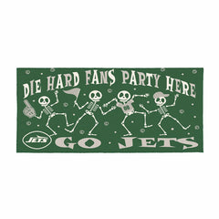 New York Jets Flocked Coir Halloween Sassafras Switch Mat, 22"x10", NFL