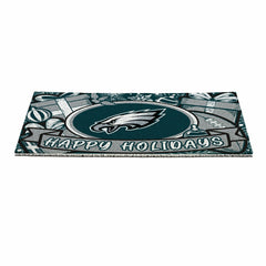 Philadelphia Eagles Holiday PVC Mat, 28"x16", NFL