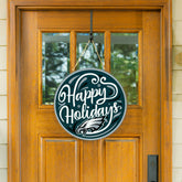 Philadelphia Eagles Holiday Round Door Décor with Hanging Rope, 18x18, NFL, Home