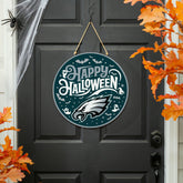 Philadelphia Eagles Halloween Round Door Décor with Hanging Rope, 18x1, NFL, Home
